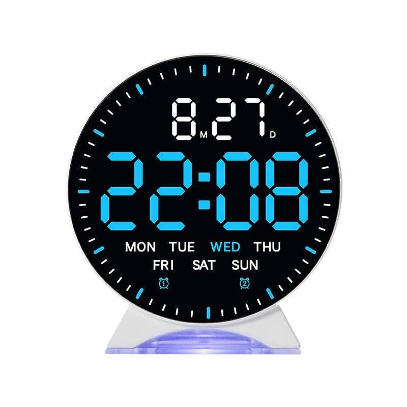 Digital LED Alarm Clock with Large Display (Moon Alarm Clock)