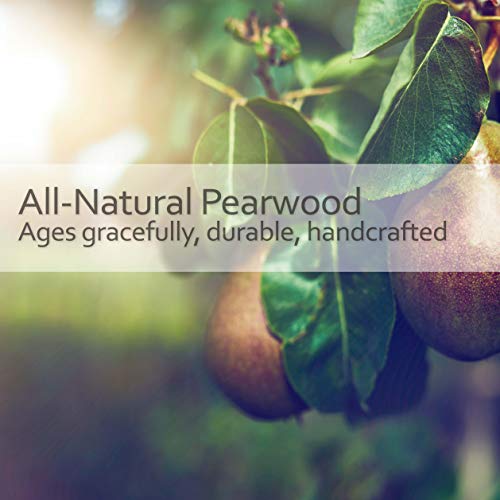 Goat Hair Dust Brush with Oiled Pearwood Handle