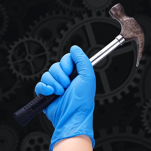 Heavy Duty Blue Nitrile Gloves
