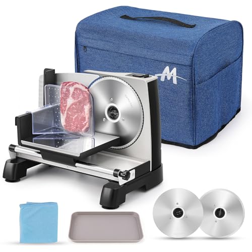 Electric Meat Slicer Food Slicer with Removable 7.5" Stainless Steel Blade