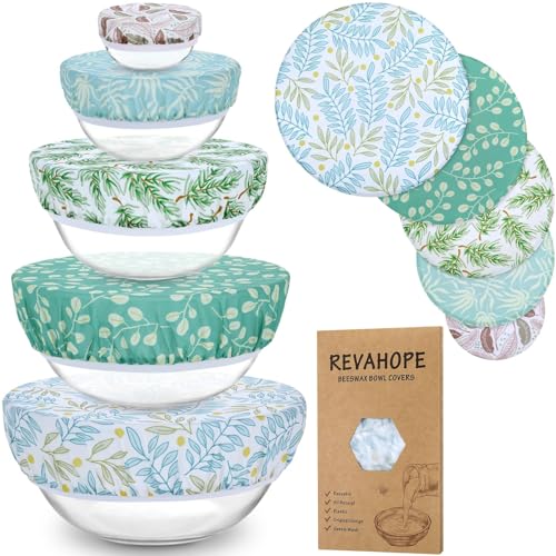 5 Size Beeswax Bowl Covers for Bread Proofing
