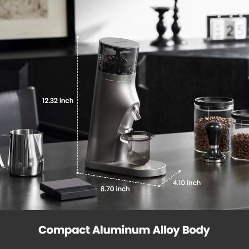 Electric Conical Burr Coffee Grinder (Gray)