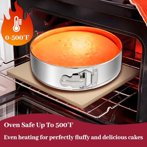 Springform Pan 304 Stainless Steel Nonstick Springform Cake Pan with Removable Bottom