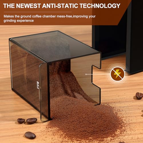 Flat Electric Burr Coffee Grinder