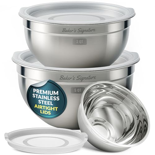 Stainless Steel Mixing Bowls With Lids