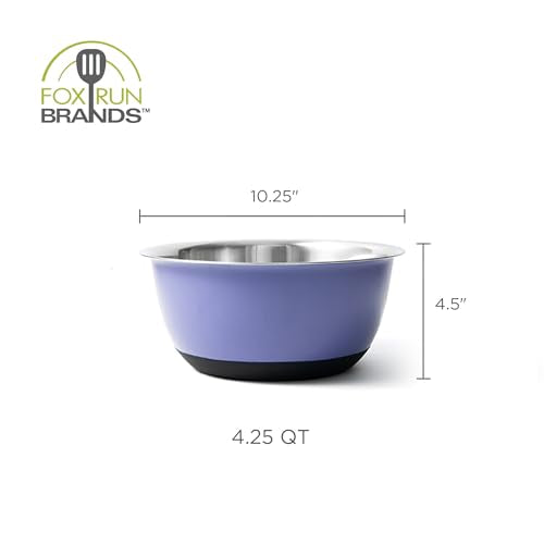 Stainless Steel Mixing Bowl (Purple / 4.25 Quart)