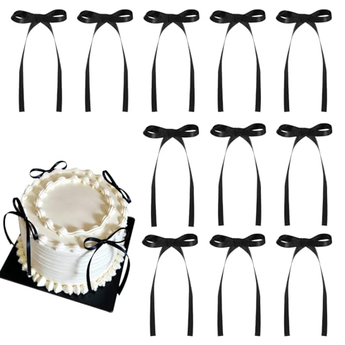 Bow Cupcake Toppers Bow Birthday Decorations Coquette Themed Bow Cake Topper for Bridal Wedding