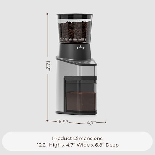 Conical Burr Coffee Grinder (Black)