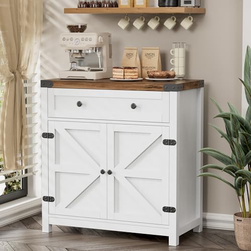 Farmhouse Coffee Bar Cabinet Sideboards