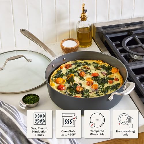 HA1 Ceramic Nonstick 6 Qt. Sauté Pan with Lid (6 Qt Sauté Pan with Lid)