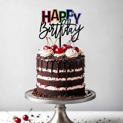 Acrylic Happy Birthday Cake Topper