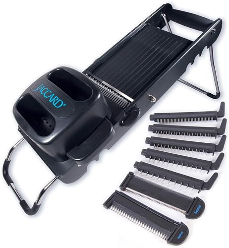 ABS SafeHands Mandolin Slicer with Seven Interchangeable Blade Cartridges (Full Size)
