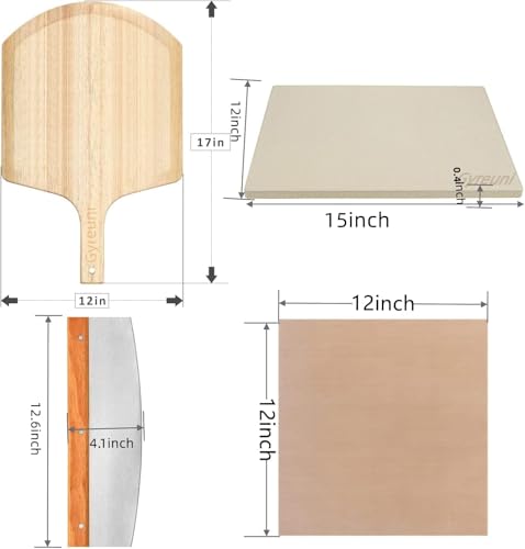Rectangle Pizza Stone Set