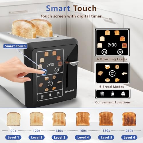Touch Screen Toaster with bagel function