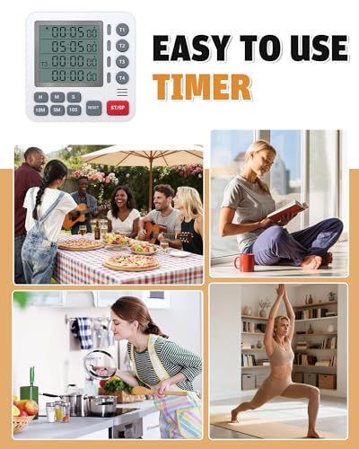 Digital Kitchen Timer (White)