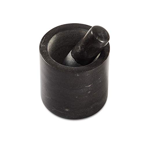 ZhenSanHuan Natural Granite Stone Mortar and Pestle Solid and Durable Crusher (YuanDai)