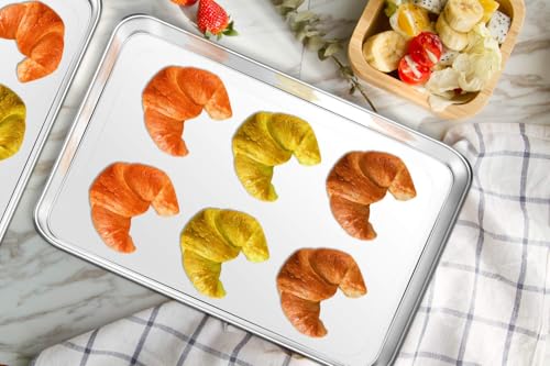 Baking Sheet Yododo Stainless Steel Cookie Sheet Baking Pan Toaster Oven Tray Pan