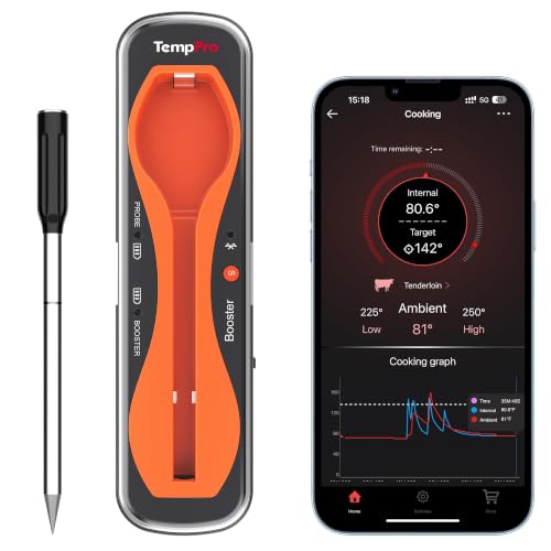 TempSpike 500 ft Wireless Meat Thermometer Digital for Cooking