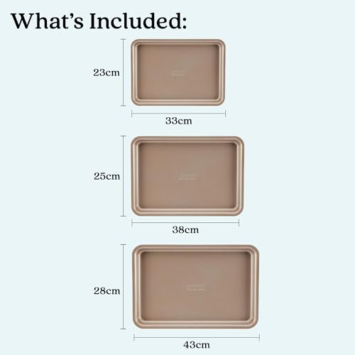 Gourmet Nonstick Bakeware Set with Nonstick Cookie Sheets