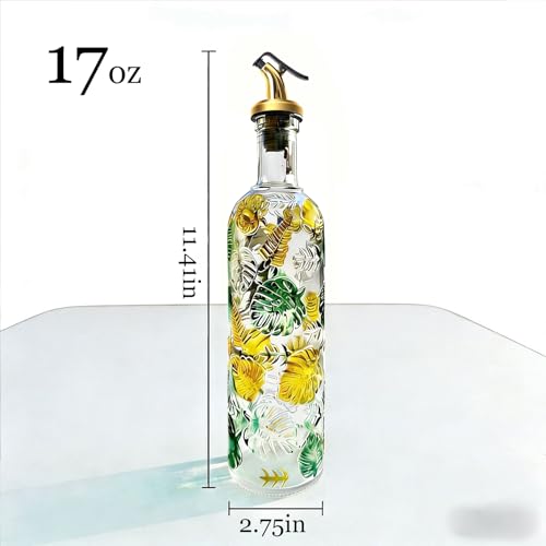 1 Pcs Olive Oil Dispenser Bottle for Kitchen (One colorful circle)
