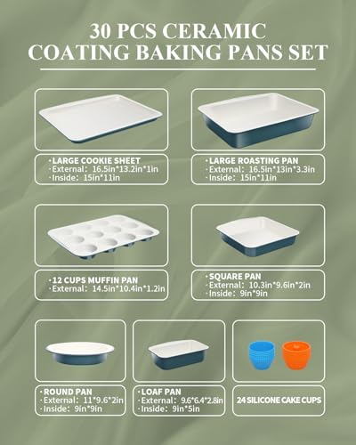 Ceramic Nonstick Baking Pans Set