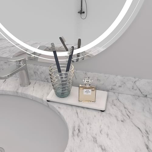2PCS Water Absorbing Stone Tray for Cosmetics & Hand Soap & Houseplants