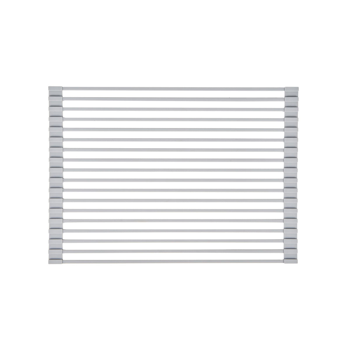 Gray Steel Over Sink Roll Up Drying Rack (Gray / 17" x 13")