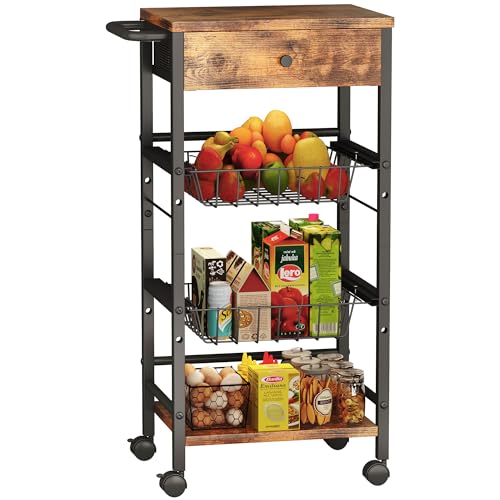 Kitchen Organizer and Storage Cart