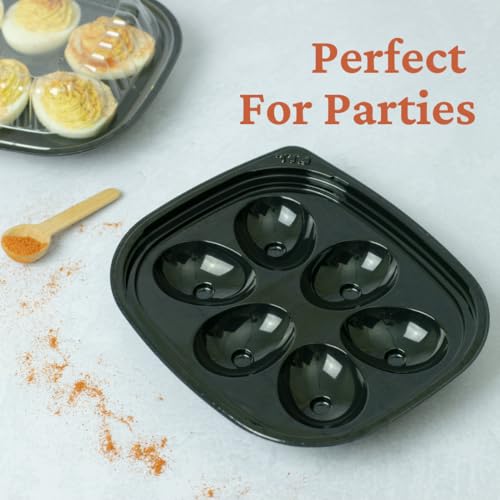 14 Pack Disposable Deviled Egg Containers with Lid