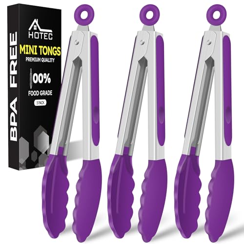Mini Silicone Kitchen Tongs for Cooking