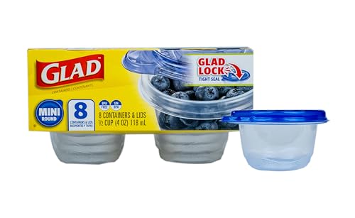 GladWare Mini Round Food Storage Containers with Lids