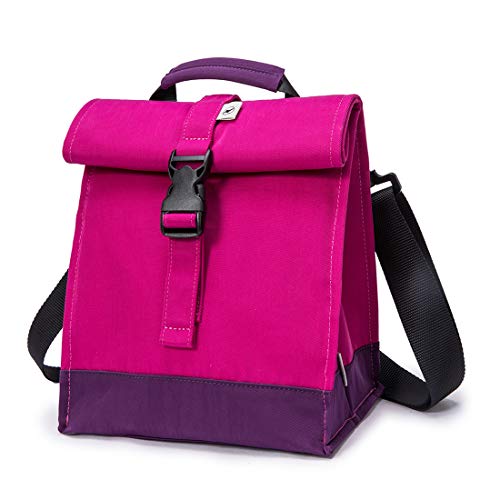 Insulated Lunch Bag Rolltop Lunch Box Tote Bag for Women