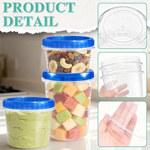 12 Pack Freezer Containers with Lids