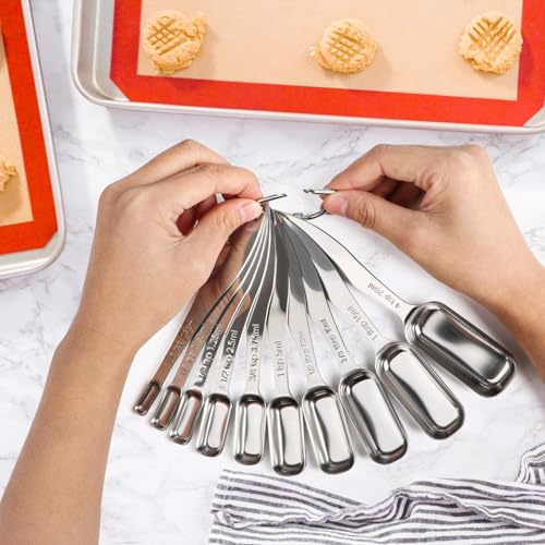 Stainless Steel Narrow Measuring Spoons