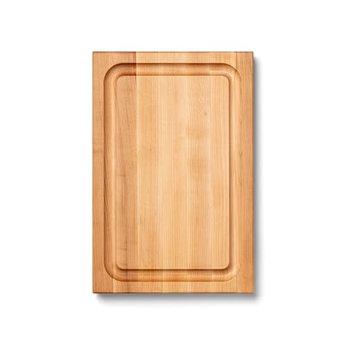 Block BBQBD Reversible Maple Wood Edge Grain BBQ Cutting Board with Juice Groove