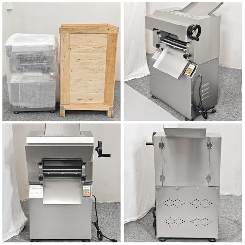 3-in-1 Commercial Pasta Maker with Dough Sheeter,Noddle Cutter & Dough Pressing Machine,Kneader,Noddle Cutter Dough Pressing Machine Suitable For Making Pizza,Noodles (3mm Noodle Knife) (Floor-standing)