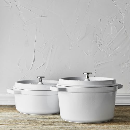 Cast Iron Dutch Oven 4 (4-qt Round / White)