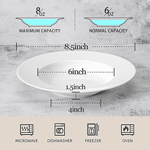 Elegant White Porcelain Bowls and Plates