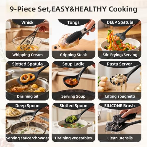 Kitchen Utensils Set (Black)