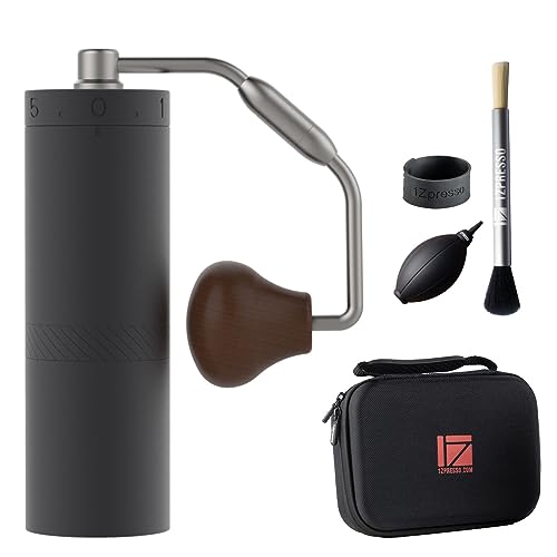 X-Ultra/X-Pro S Manual Coffee Grinder, Well-built Sturdy Metal Body, Assembly Stainless Steel Conical Burr, Numerical External Setting, Faster Grind Efficiency Portable Mill