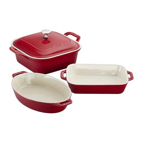 Ceramic 4 pc Baking Pans Set
