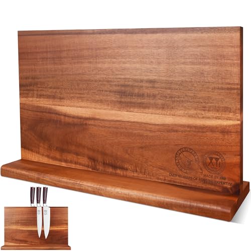 Magnetic Knife Block (dark wood color / 16.5*9.5 inch without board)