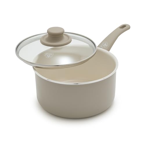 2.5QT Nonstick Saucepan with Glass Lid