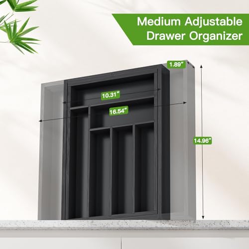 Bamboo Silverware Organizer