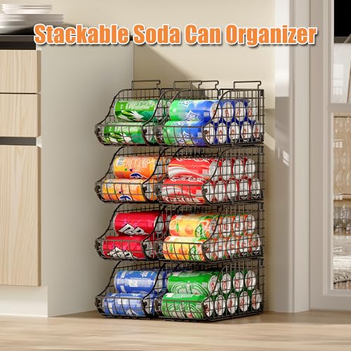Stackable Kitchen Canned Food Holder With Handles