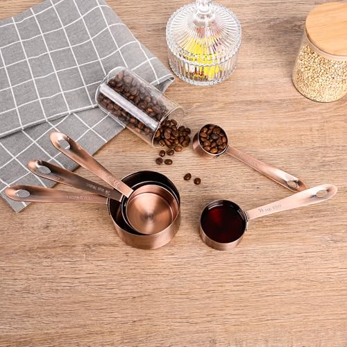 Measuring Cups and Spoons Set (B: 5cups+6spoons / Copper)