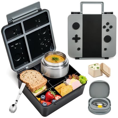 game lunch box bento box with thermo