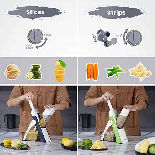Safe Mandoline Slicer (Gray)