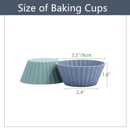 Silicone Baking Muffin Cups 12 Pack