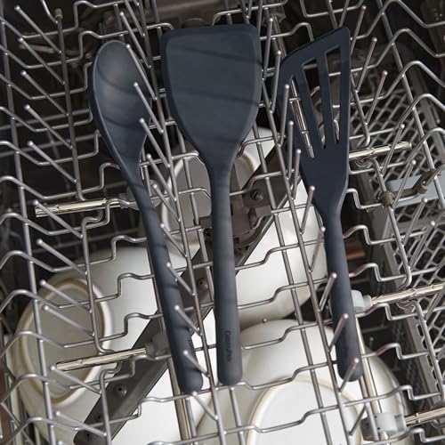 Silicone 7 Piece Cooking Utensil Set (7 Piece Utensil Set / Charcoal Gray)